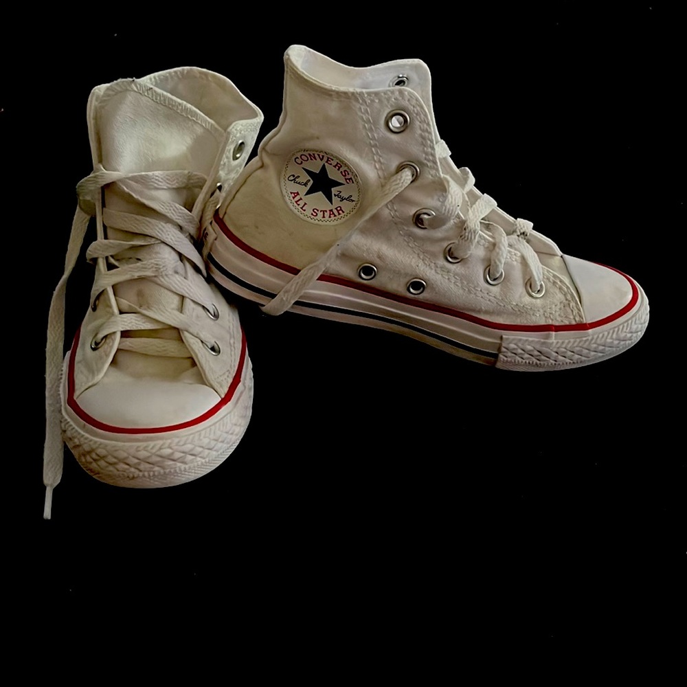 High top white converse
